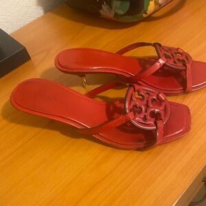 Tory Burch Red Heeled Sandals
